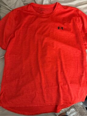 Under Armour Men’s Short Sleeve Performance Tee - Red with Black Logo